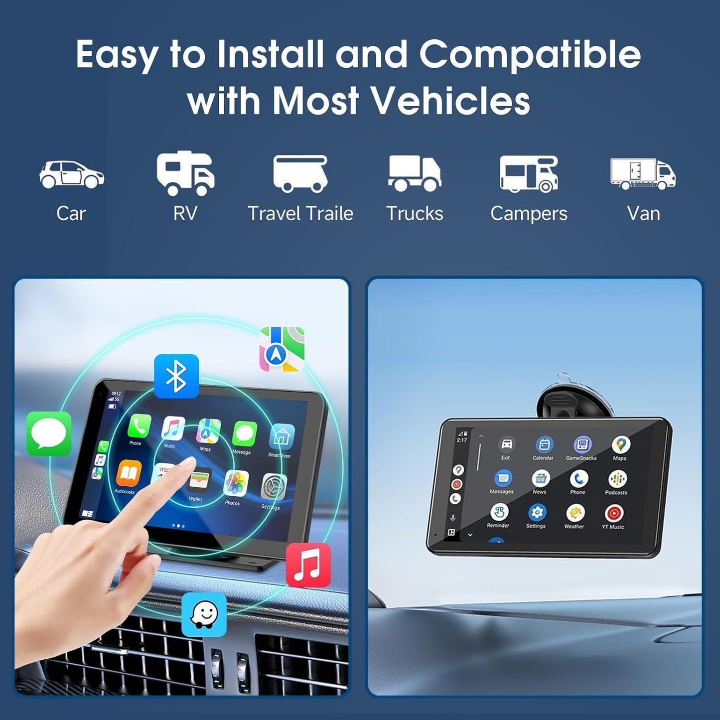 Premium 7" Wireless Carplay Screen™